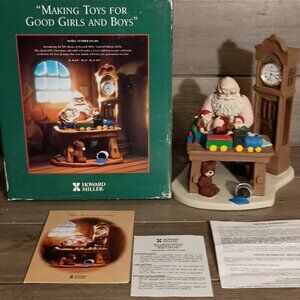 Vintage Howard Miller Making Toys For Good Girls and Boys Sculpture 1997